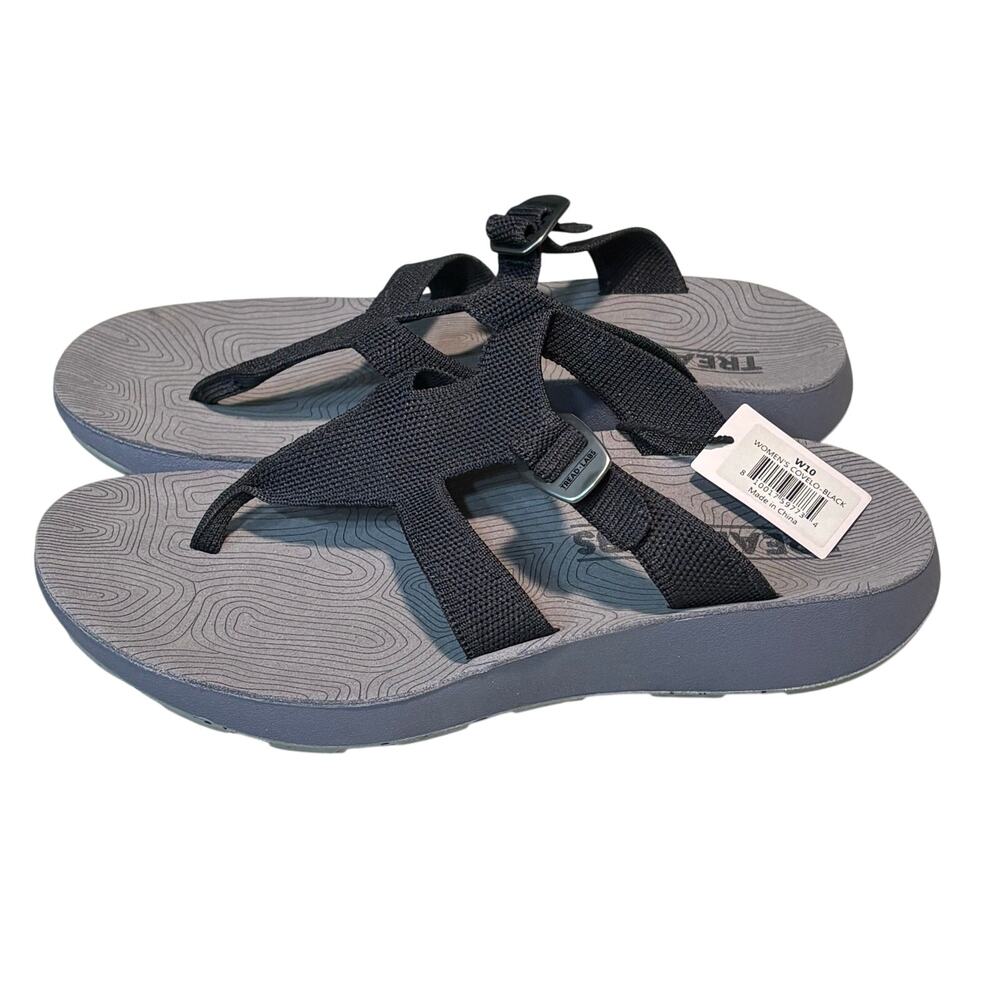 Tread Labs Women's Gorpcore Covelo Black & Gray Sandals Size 10 New